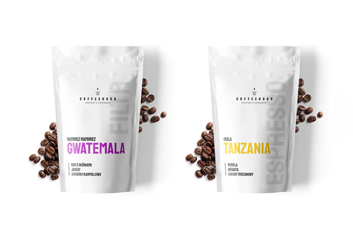 طراحی بسته بندی قهوه، دوی پک