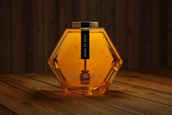 بسته بندی عسل مینیمالیست