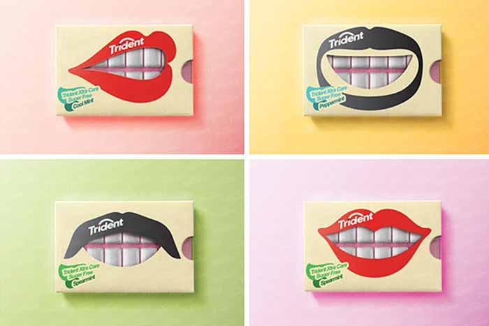 طراحی بسته بندی محصول آدامس