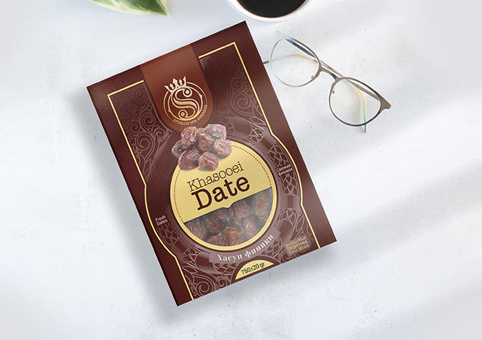 طراحی بسته بندی خرما آوند استودیو