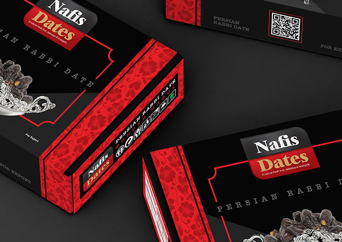 طراحی بسته بندی خرما آوند استودیو