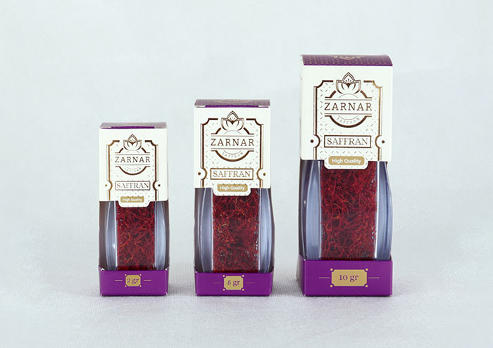 طراحی بسته بندی زعفران آوند استودیو