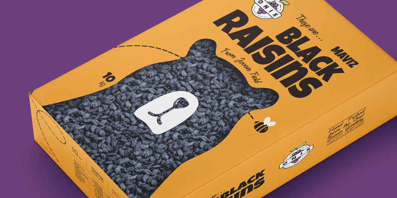 طراحی بسته بندی مویز سیاه Onix